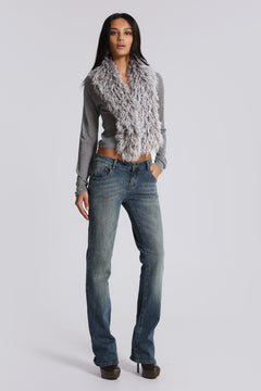 Cooper Bootcut Jeans in Mid Blue - W34 / Blue