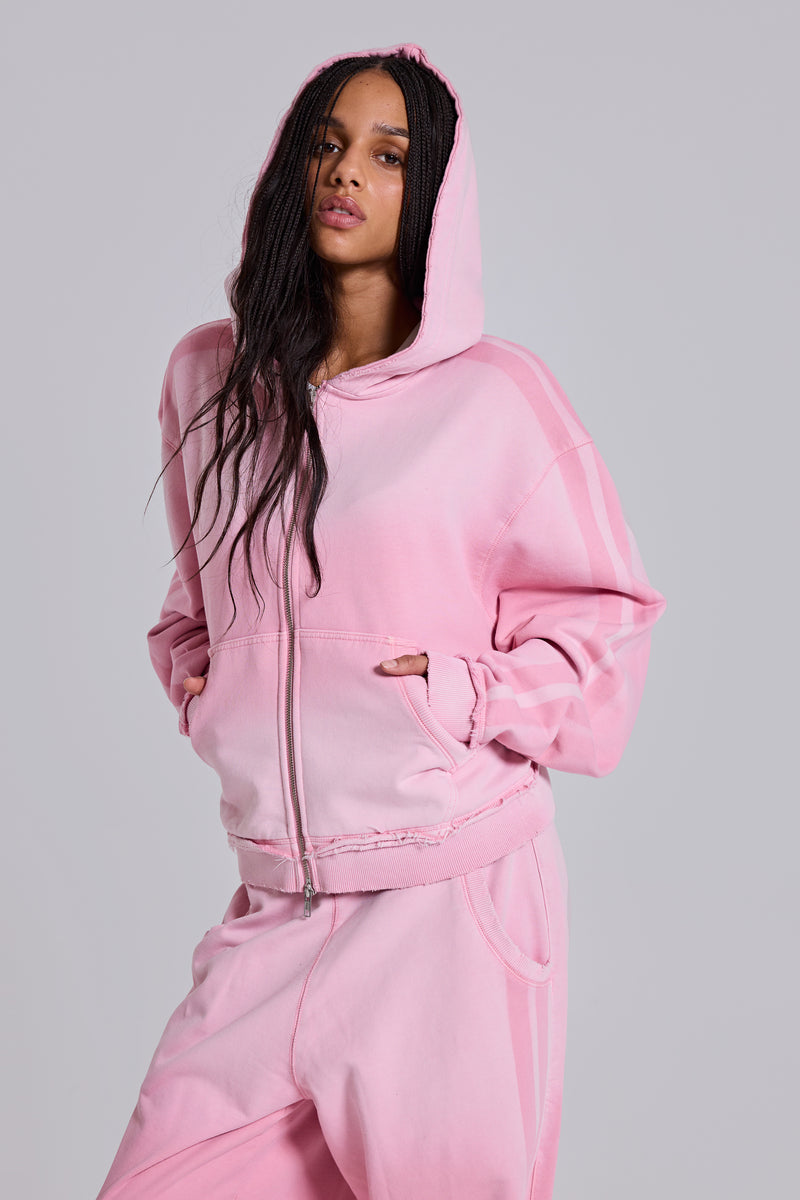 Pink Sporty Baggy Monster Hoodie | Jaded London | Clothing