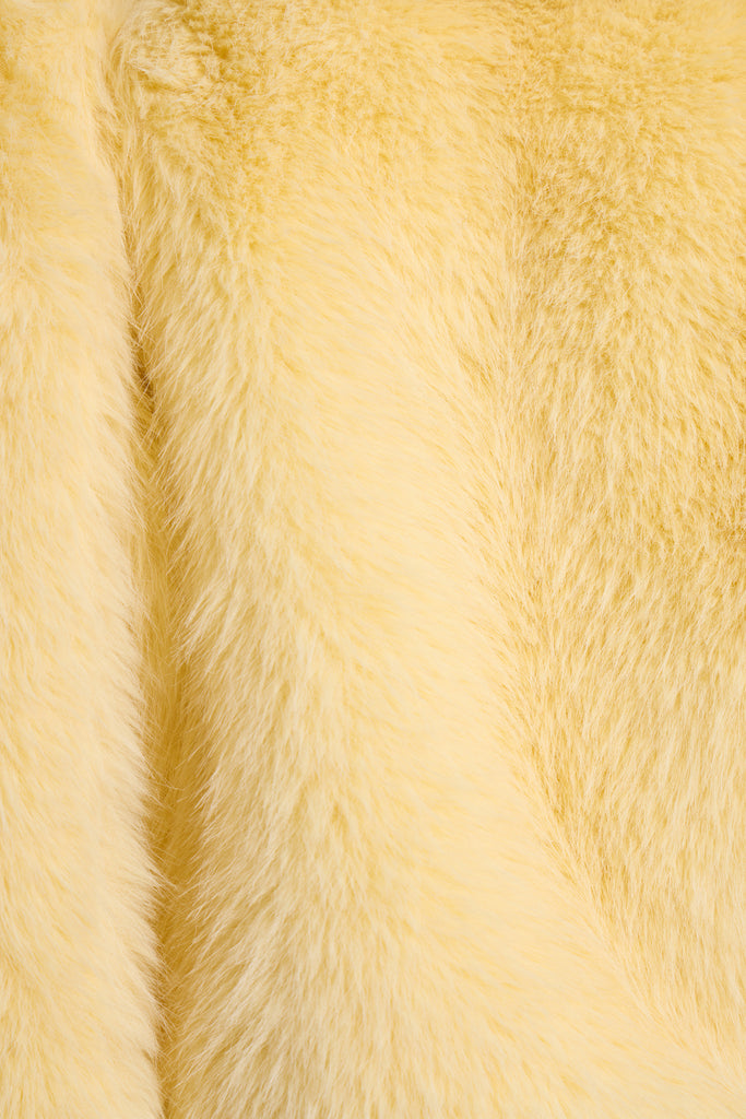 Saskia 2-in-1 Faux Fur Shrug in Yellow