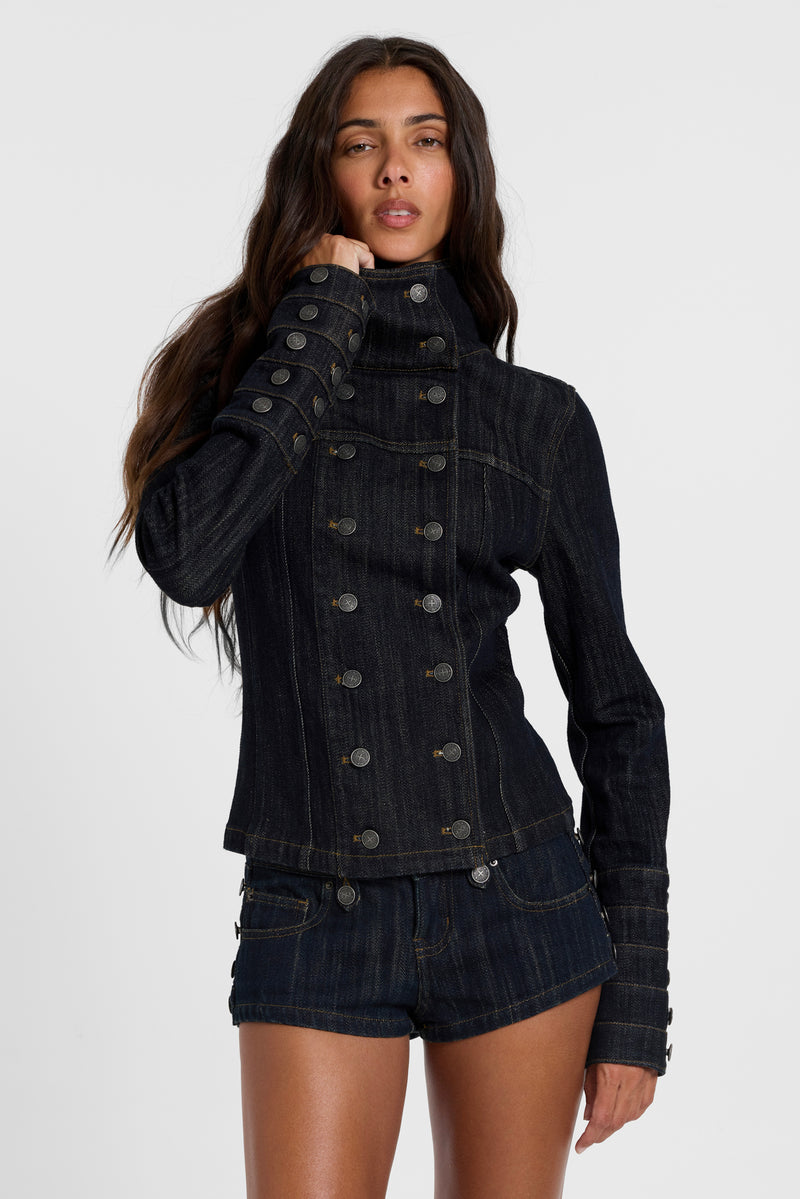 Wynona Funnel Denim Jacket