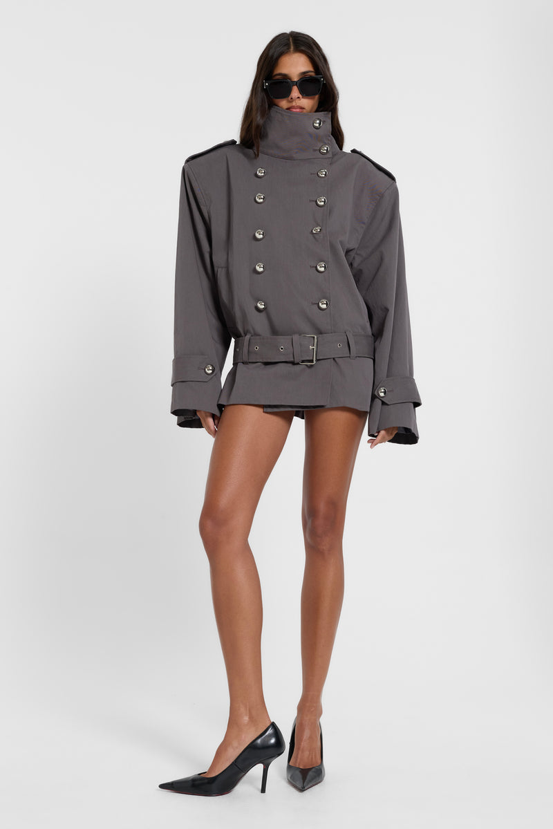 Irina Structured Belted Trench Coat