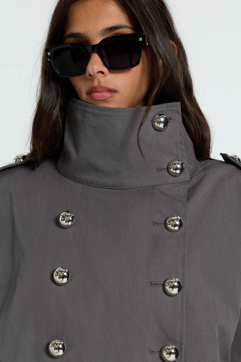 Irina Structured Belted Trench Coat