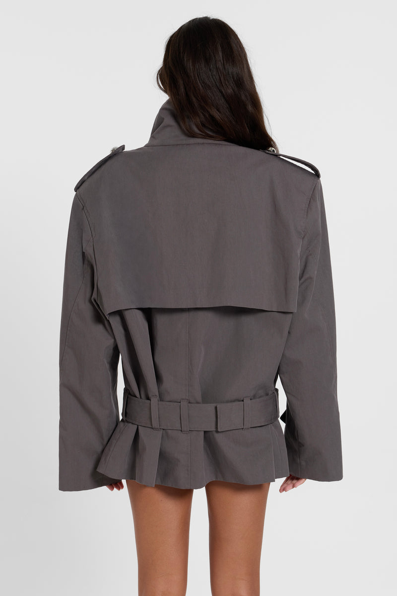 Irina Structured Belted Trench Coat