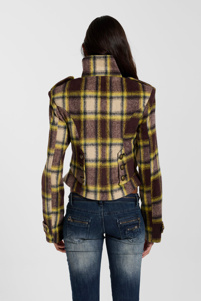 Fallon Structured Check Jacket