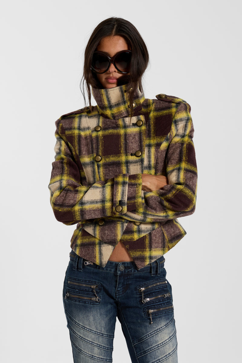 Fallon Structured Check Jacket