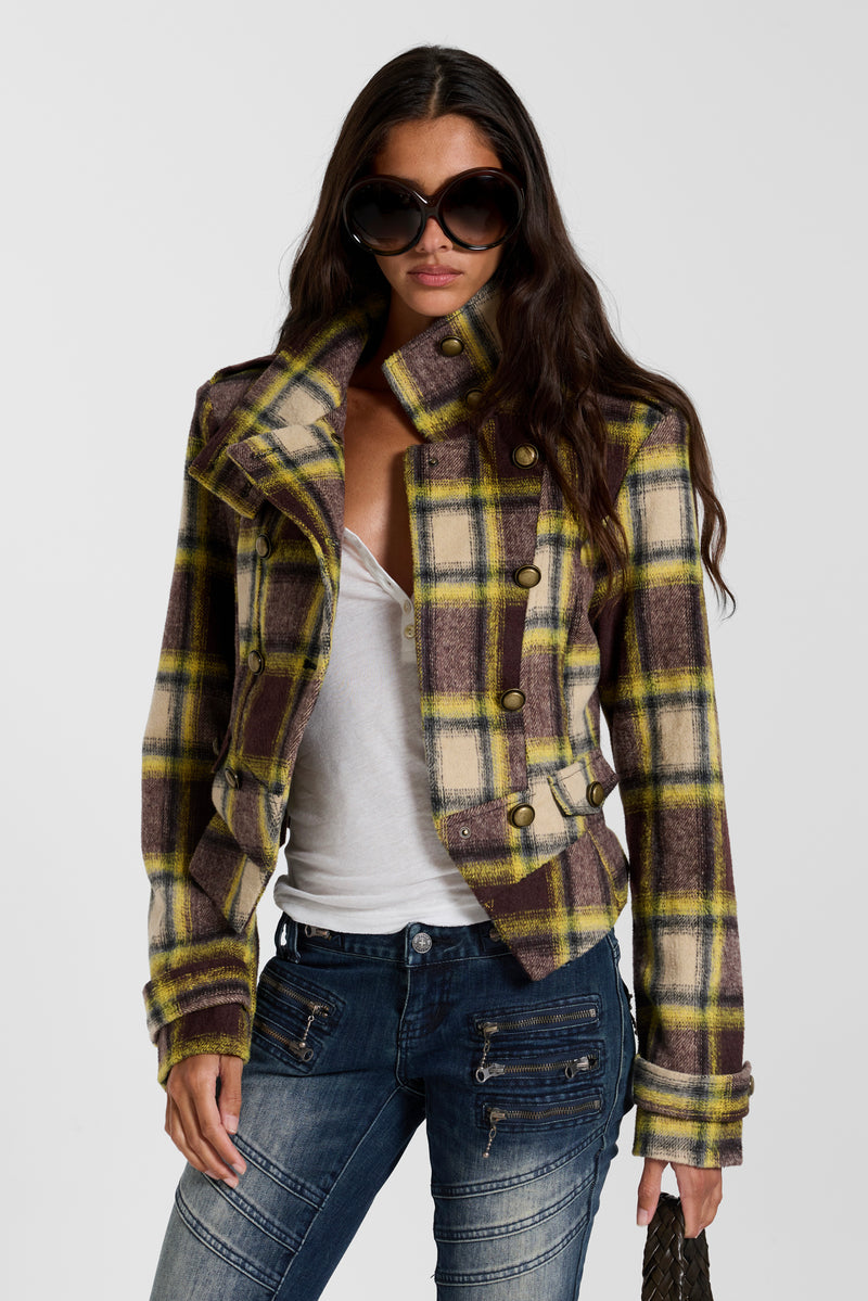 Fallon Structured Check Jacket