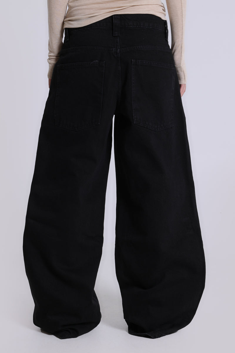 Solid Black Colossus Jeans