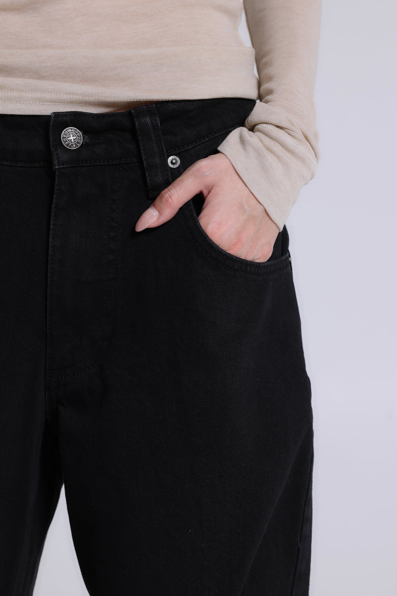 Solid Black Colossus Jeans