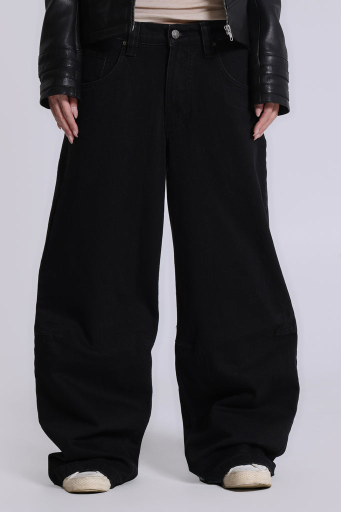 Solid Black Colossus Jeans