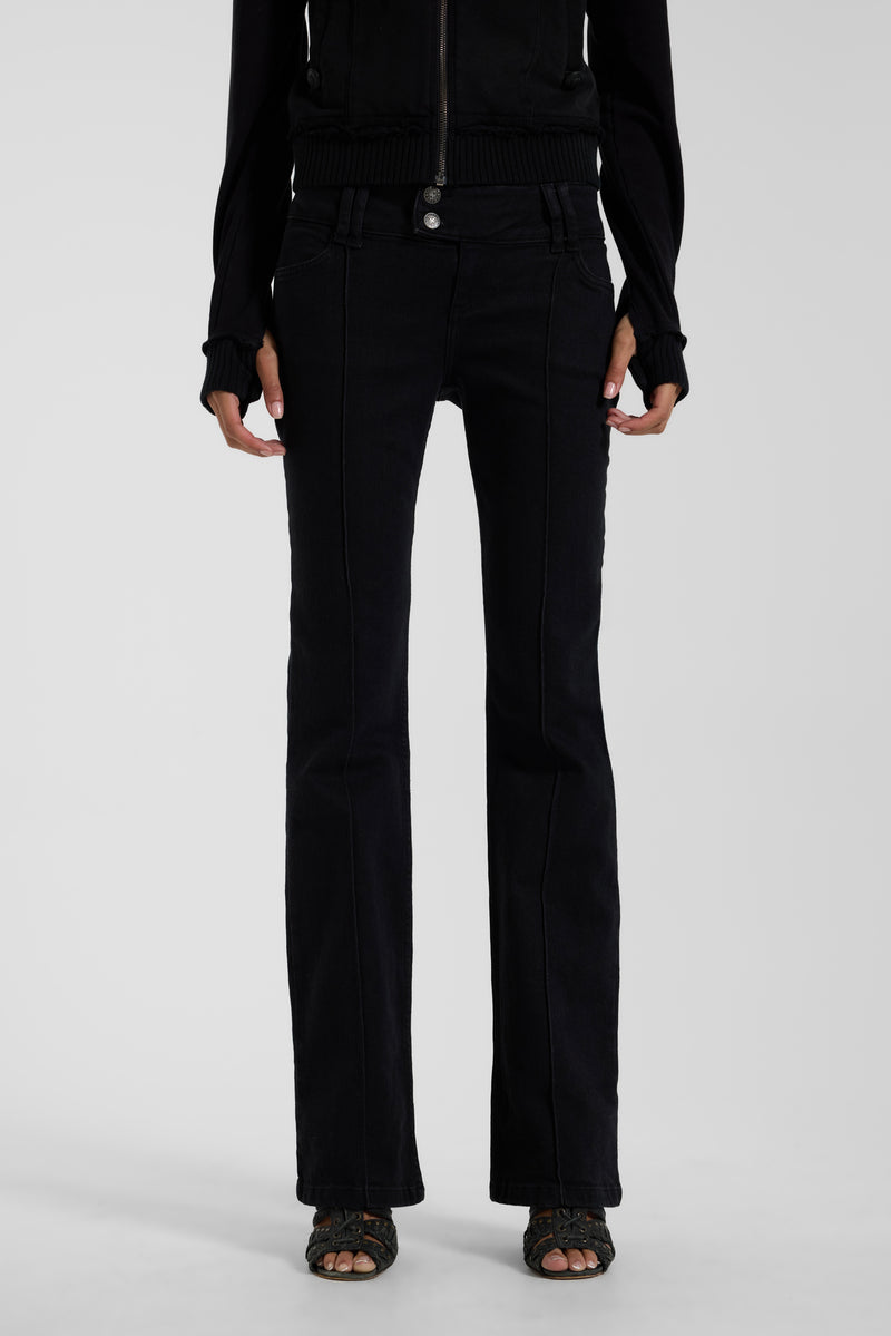 Solid Black Thirteen Jeans