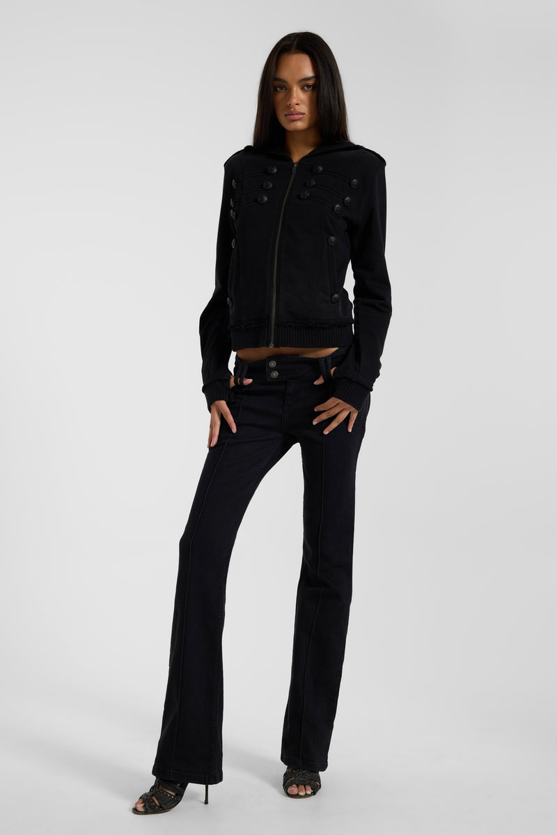 Solid Black Thirteen Jeans