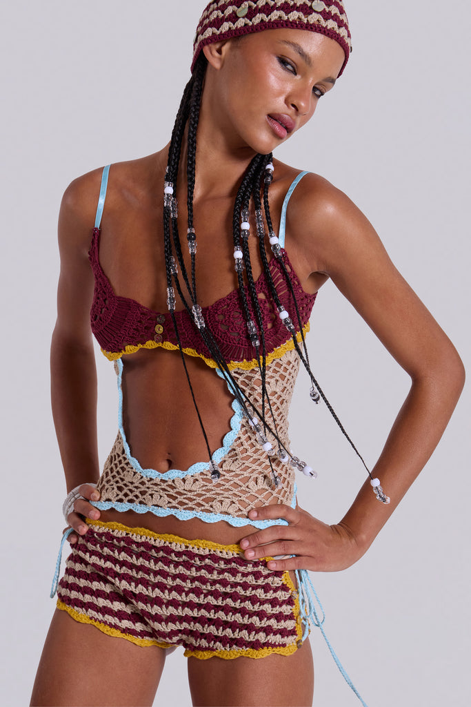 Kalani Cut Out Crochet Top