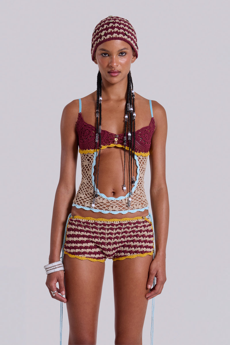 Kalani Cut Out Crochet Top