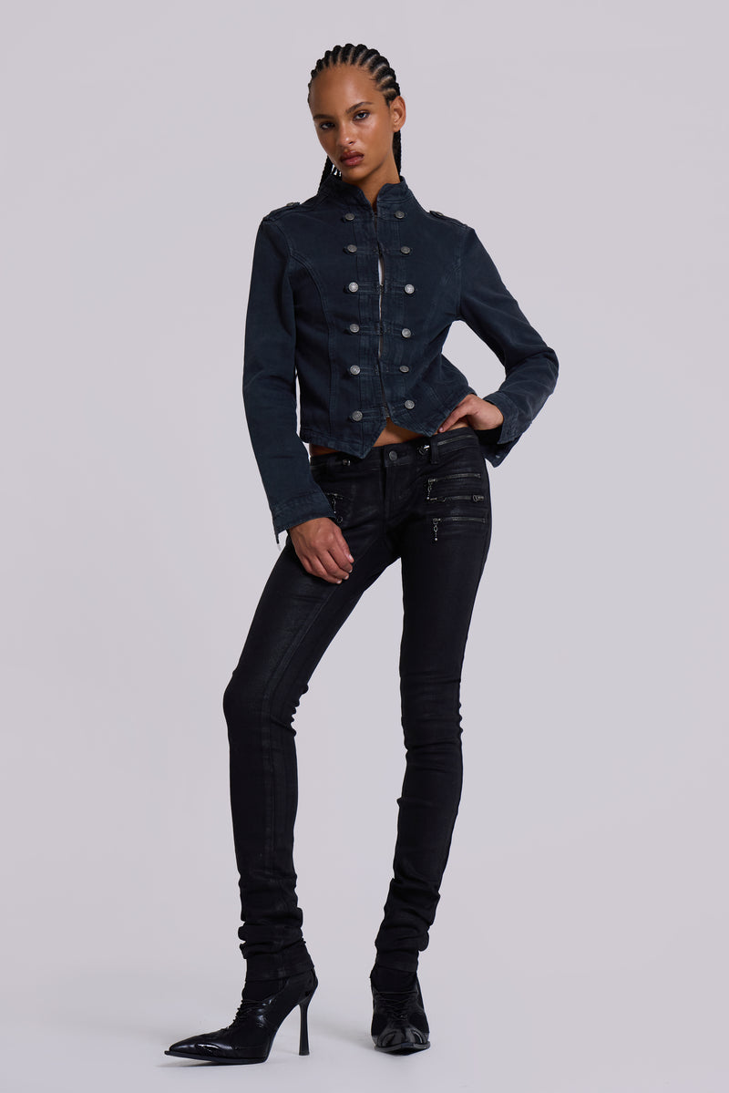 Ardor Coated Low Rise Skinny Jeans