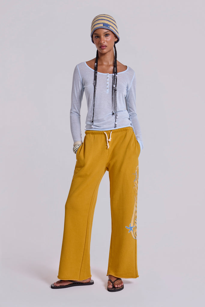 Sheer Henley Top In Sky Jaded London Clothing sheer-henley-top-in-sky-jaded-london-clothing