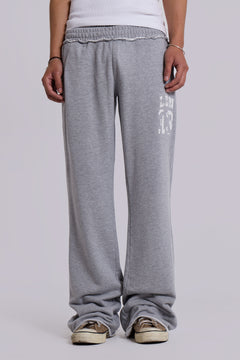 13 Grey Marl Bootcut Monster Joggers – view 1