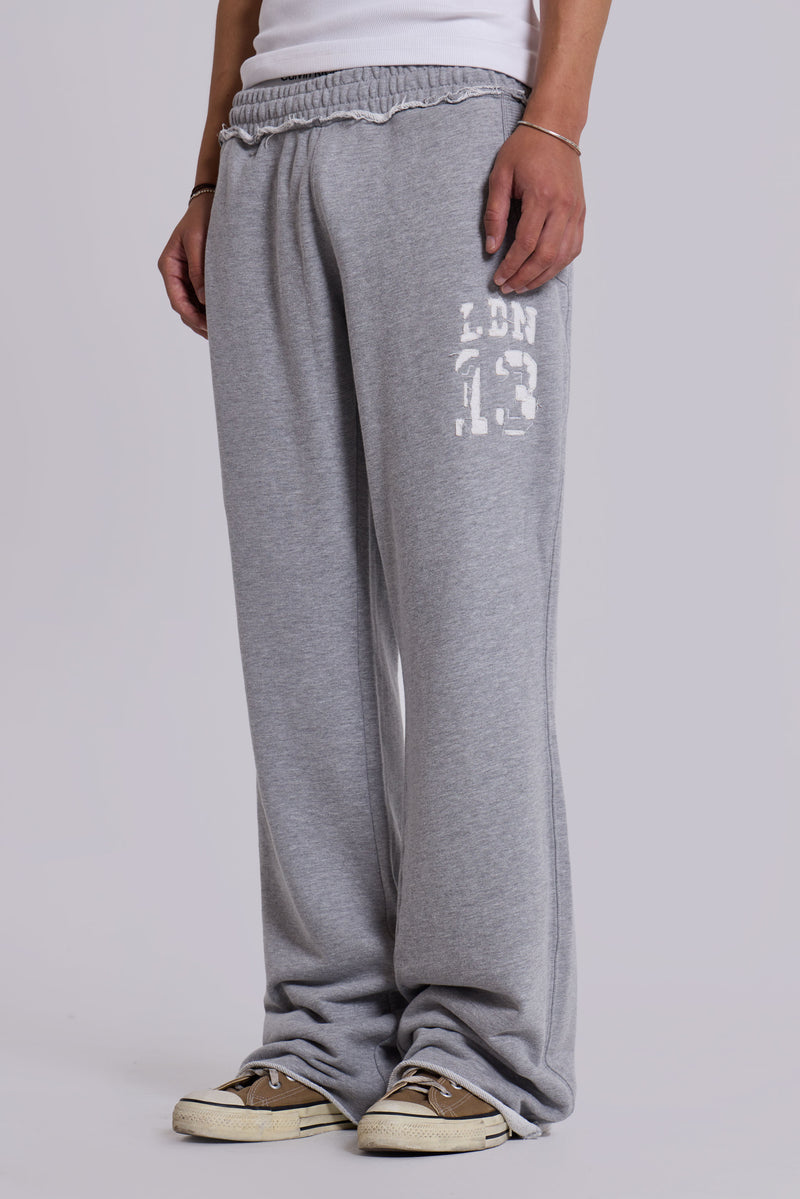 13 Grey Marl Slim Monster Joggers