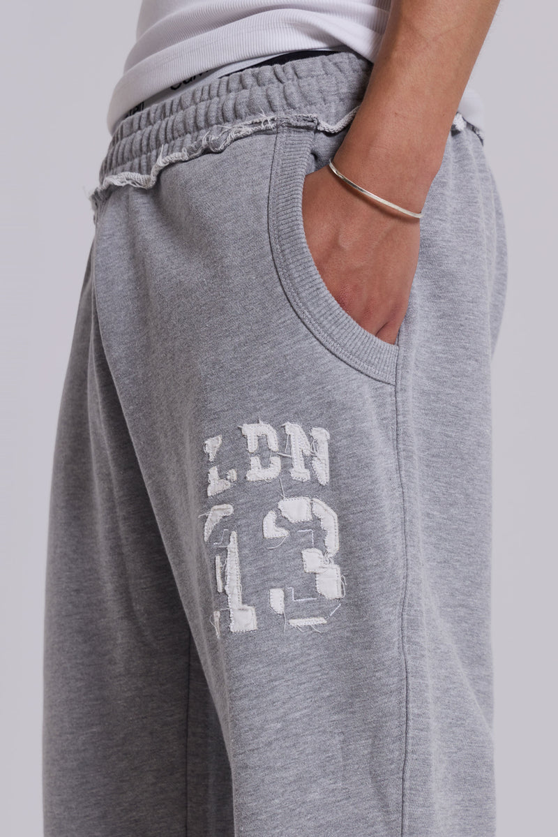 13 Grey Marl Slim Monster Joggers