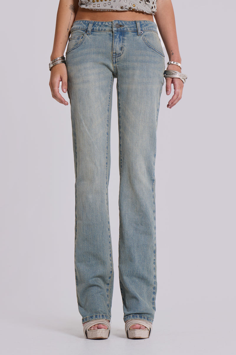 Cassia Cooper Bootcut Jeans in Light Blue