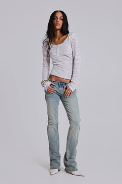 Cooper Bootcut Jeans in Light Blue – view 1