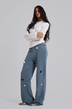 Tarra Embellished Slouchy Bootcut Jogger – view 1