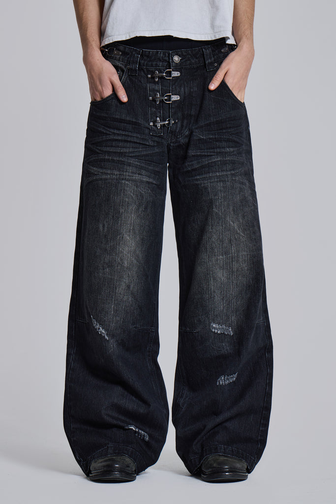 Ashen Clasp Colossus Jeans | Jaded London | Clothing