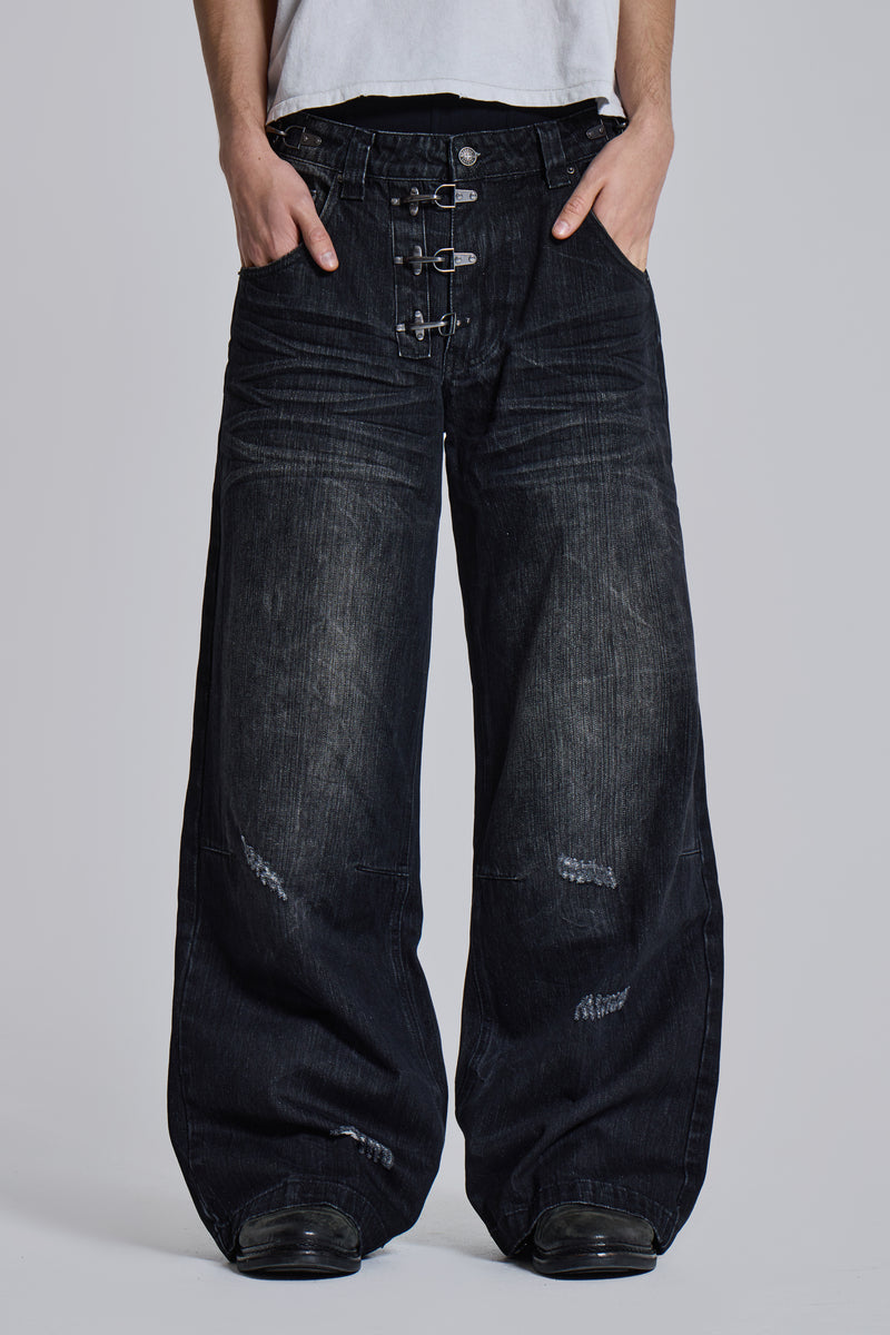 Ashen Clasp Colossus Jeans | Jaded London | Clothing