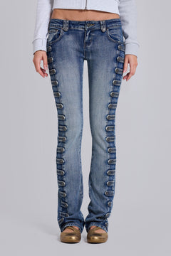 Military Bootcut Cooper Jeans - W30 / Grey