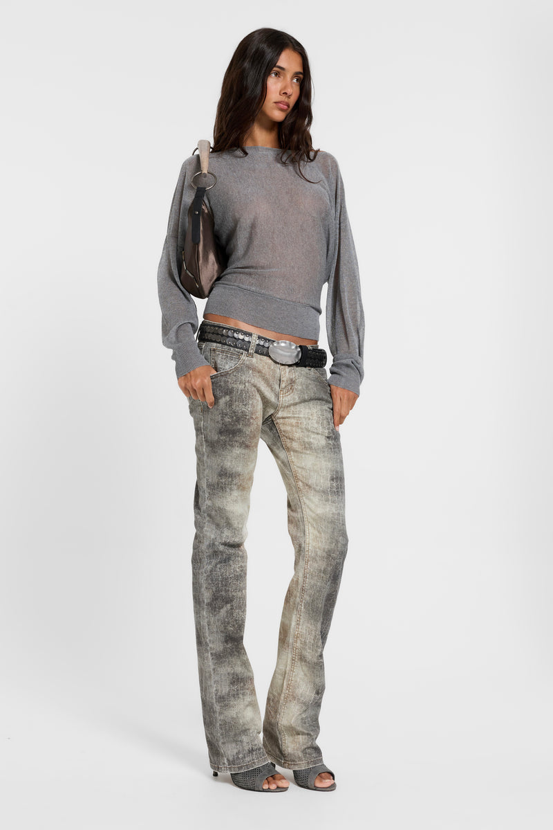 Leona Bootcut Cooper Jeans in Croc