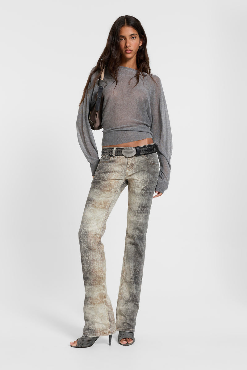 Leona Bootcut Cooper Jeans in Croc