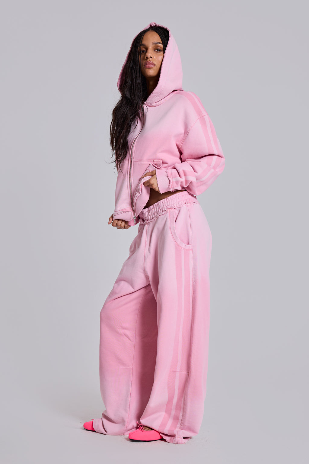 Pink Sporty Baggy Monster Joggers | Jaded London | Clothing