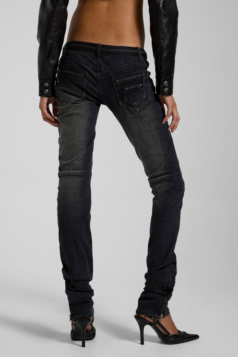 Ardor Seamed Jeans in Washed Black