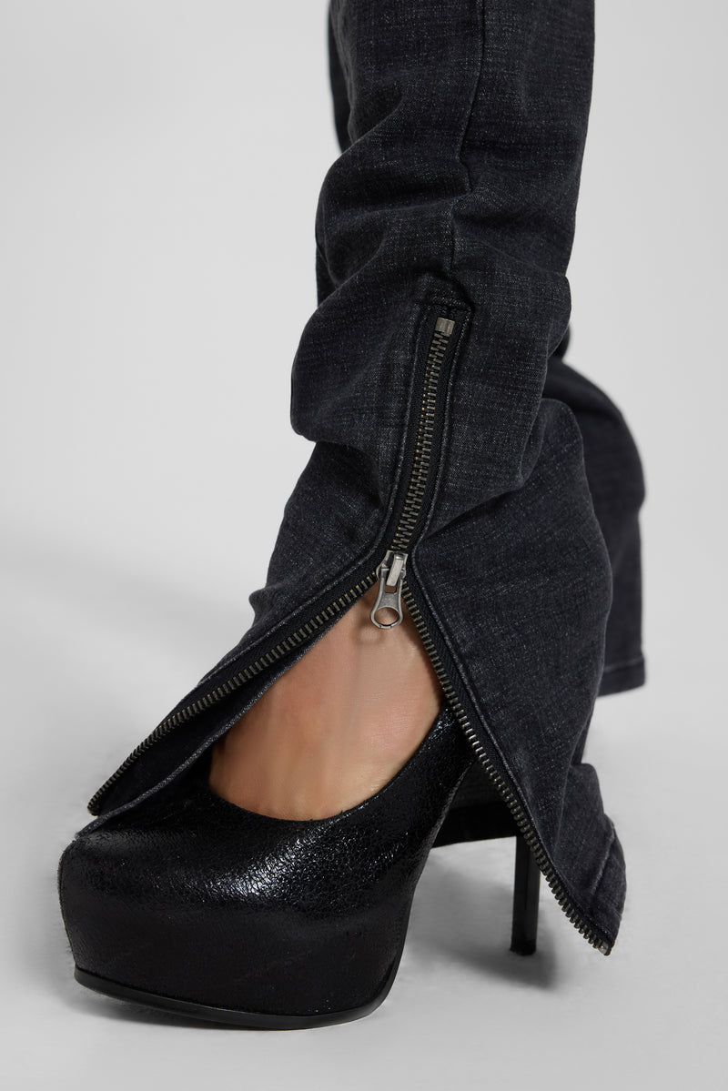 Ardor Seamed Jeans in Washed Black