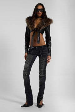 Ardor Seamed Jeans in Washed Black - W24 / Black