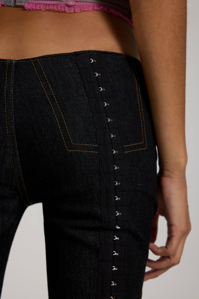 Rhiannon Extreme Low-rise Bootcut Jeans