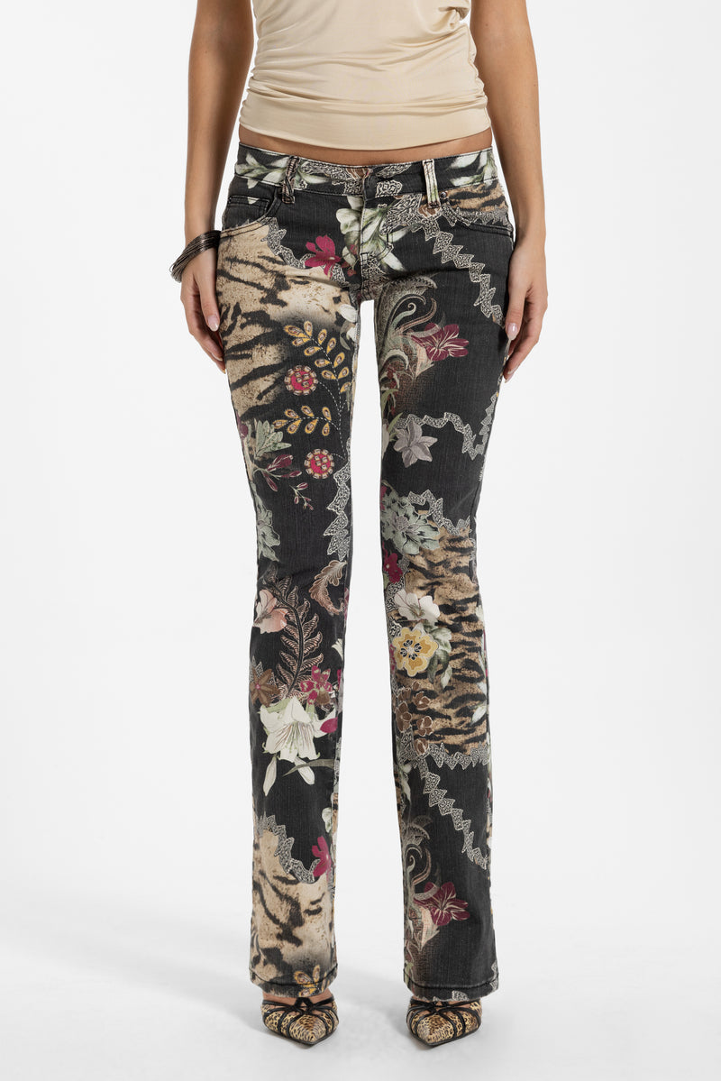 Cooper Bootcut Jeans In Antique Bloom