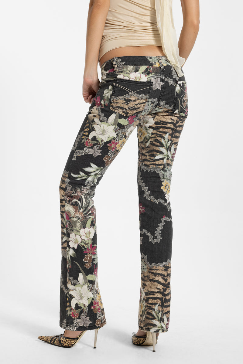 Cooper Bootcut Jeans In Antique Bloom