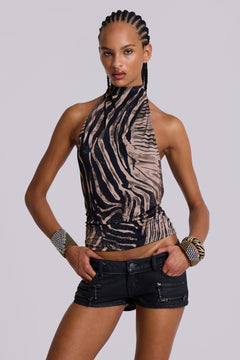 Zebra Zene Backless Top – view 1