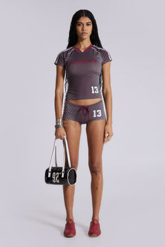 Illusion No. 13 Football Mini Shorts - XXS / Black