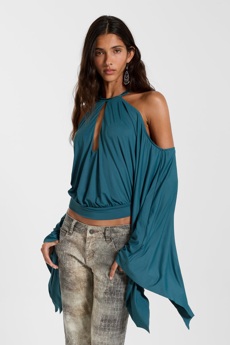 Alula Embellished Backless Top