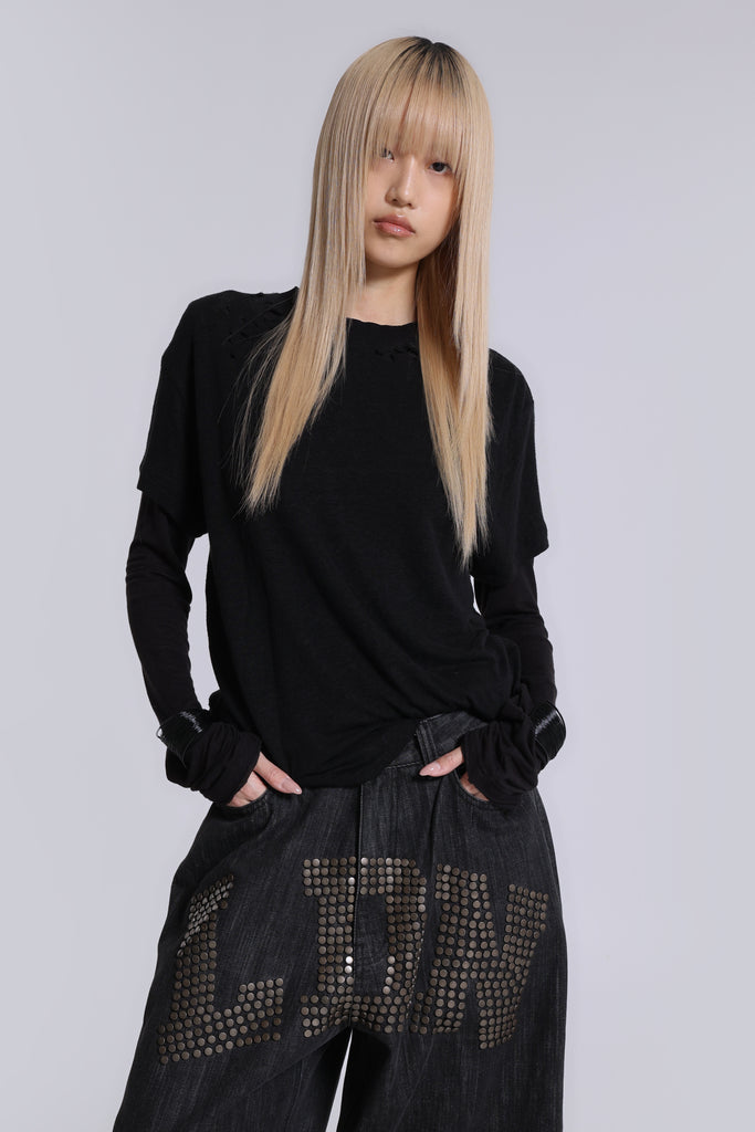 LDN Stud XL Colossus Jeans | Jaded London