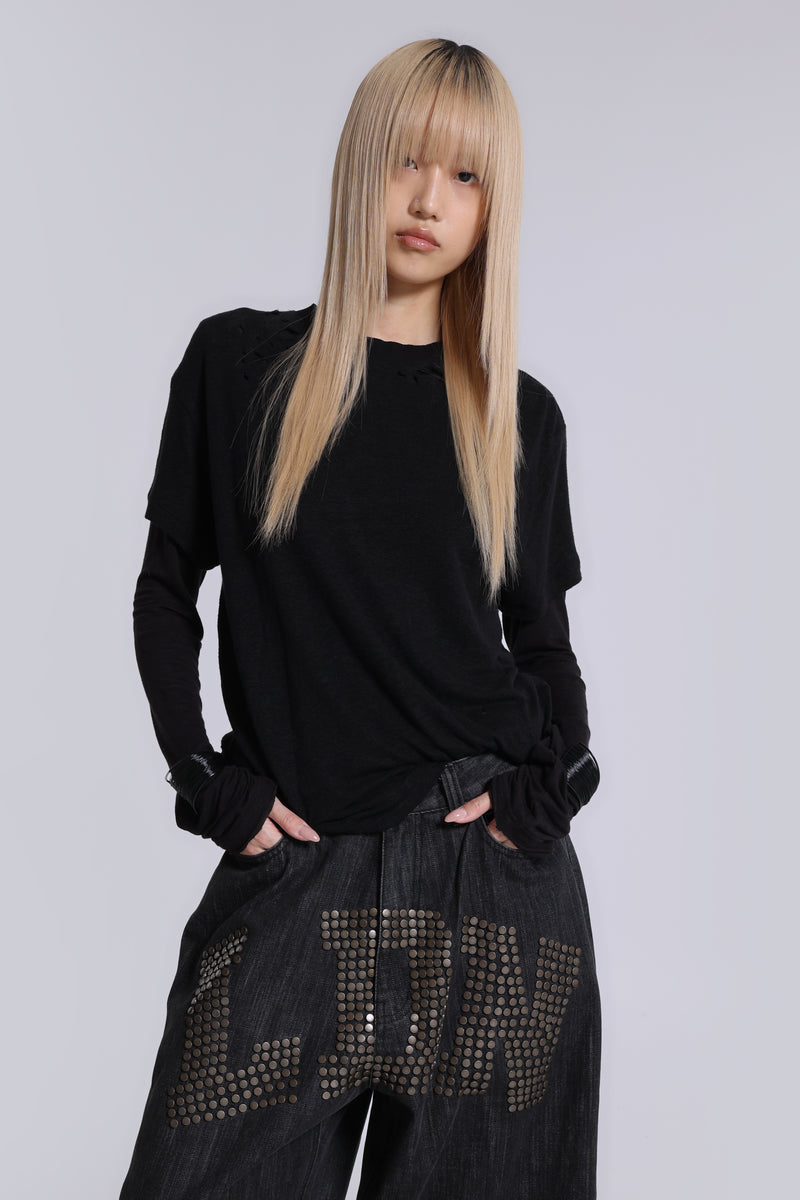 LDN Stud XL Colossus Jeans | Jaded London