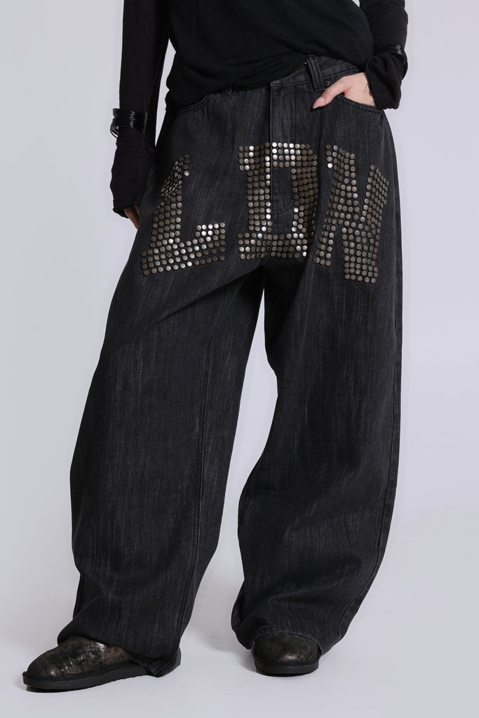 LDN Stud XL Colossus Jeans | Jaded London