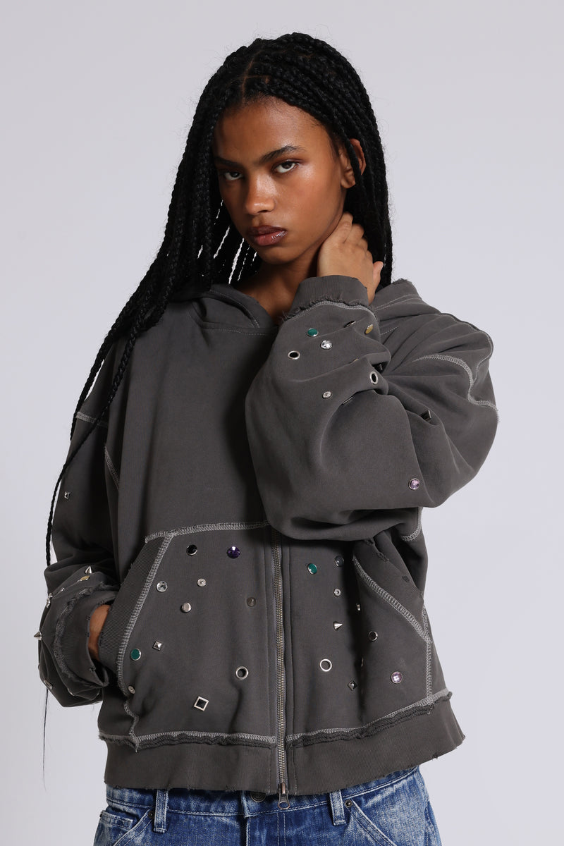 Trixa Jewel Studded Hoodie