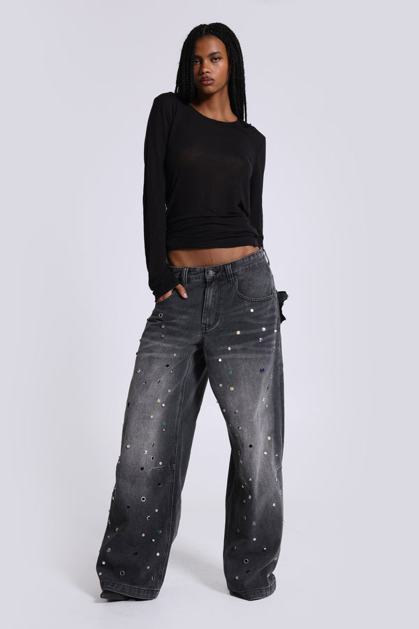 Trixa Jewel Studded Colossus Jeans