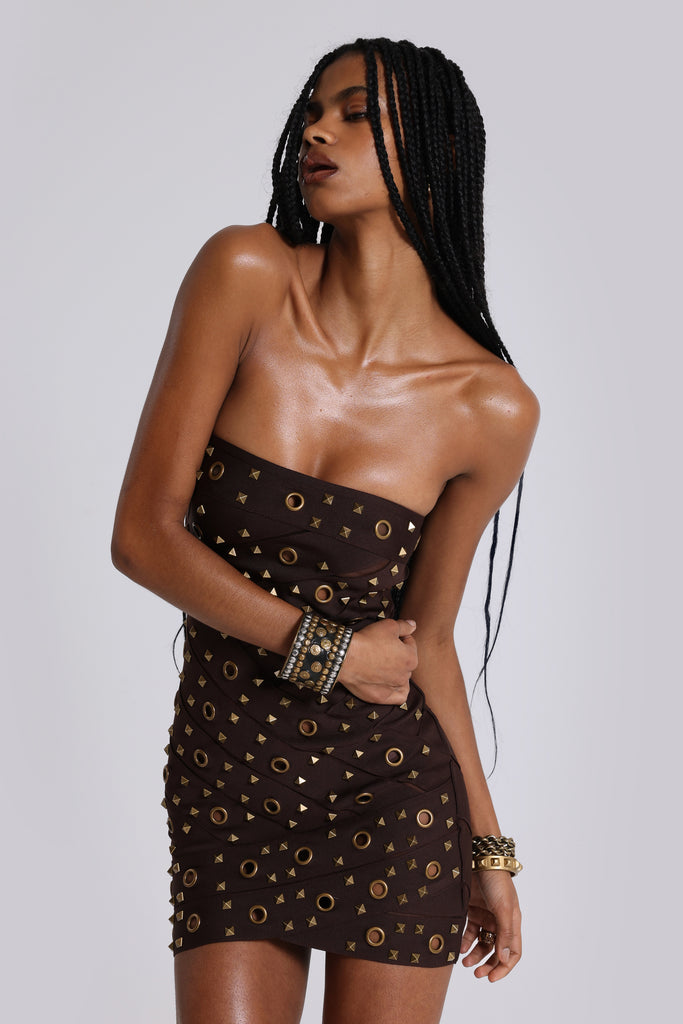 Serena Studded Bandage Dress
