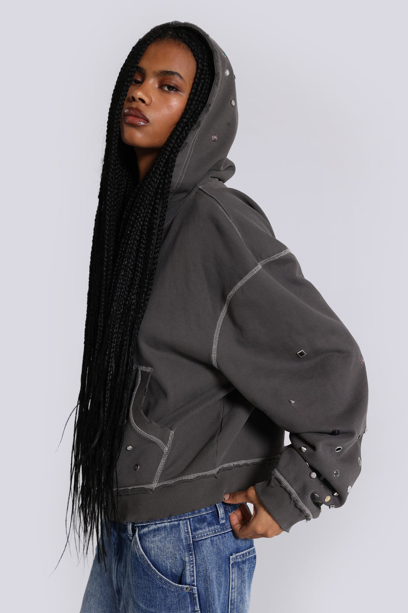 Trixa Jewel Studded Hoodie