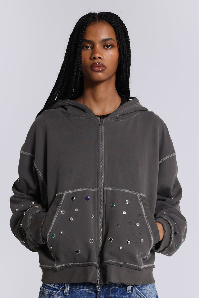 Trixa Jewel Studded Hoodie