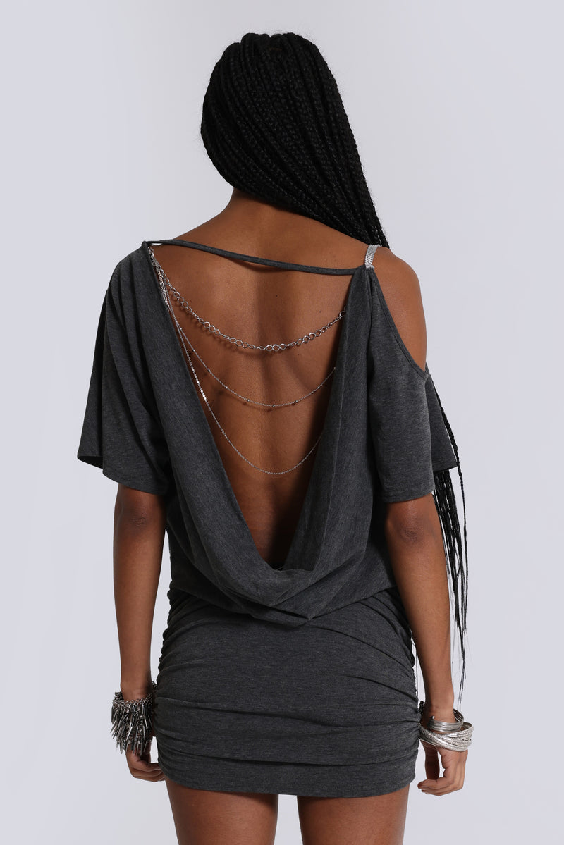 Sky Asymmetric Mini Dress