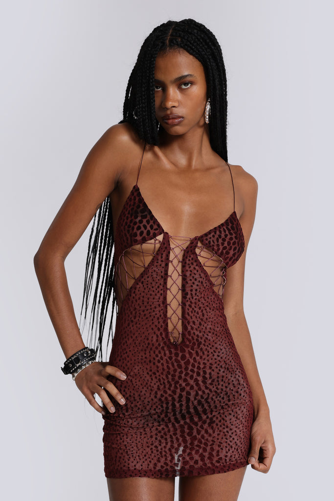 Rhyxa Lace Up Mini Dress | Jaded London